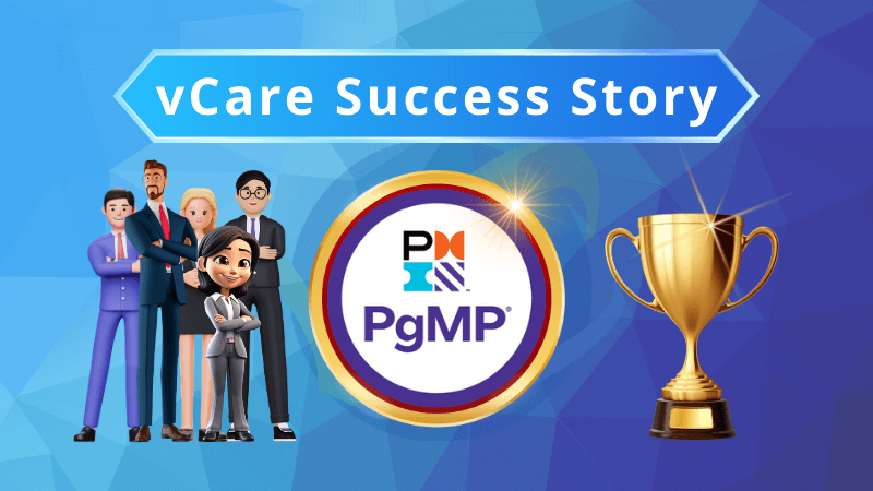 vCare celebrates its success, having empowered 500 PgMP® professionals across 54 countries. With gratitude to clients, vCare commits to continued support on future learning endeavors. Program management drives organizational benefits by coordinating resources and activities. Aspiring to a career in program management? Trust vCare, the leading PgMP certification training provider.