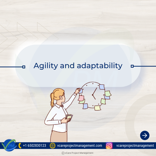 Agility and adaptability are crucial qualities for project leaders. They navigate uncertainty and complexity with ease, adjusting plans and strategies as needed. By embracing change and fostering a flexible mindset within their teams, they ensure project success even in dynamic environments, driving innovation and resilience.