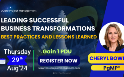 Leading Successful Business Transformations | Webinar with Cheryl Bowen | Promo | vCare Project Management