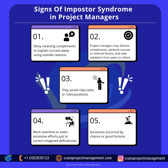 Signs of Impostor Syndrome in Project Managers
