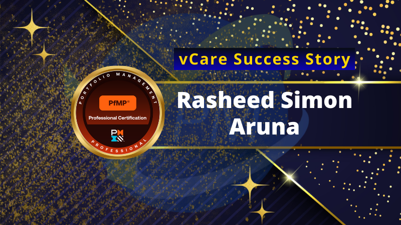 Simon Rasheed Aruna Achieves PfMP Certification | Portfolio Management Success