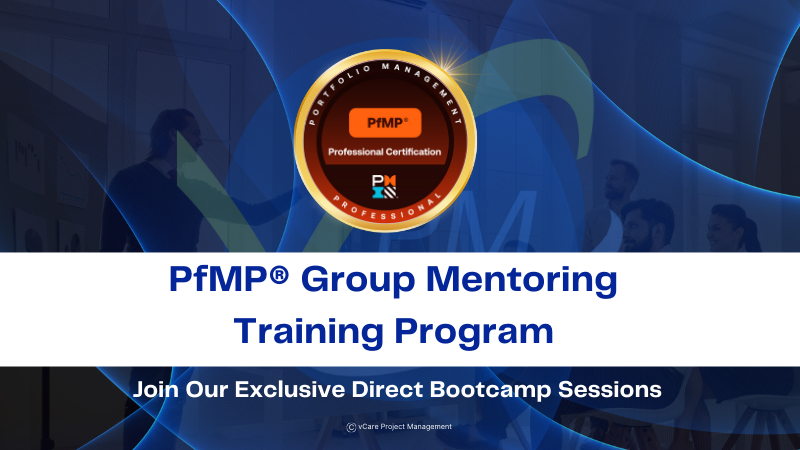 PfMP Certification Training – Online Group Mentoring | Starts June 16, 2024 | vCare | Portfolio Management Professional | Dharam Singh