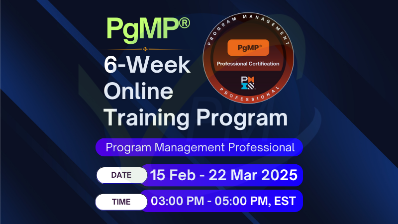 PgMP 6-Week Online Group Mentoring Program | Fast-Track Your Certification | vCare | PMI-ATP