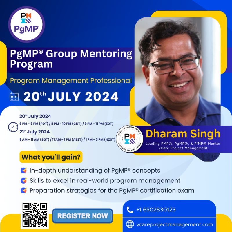 Professional online PgMP training session with expert mentoring, study materials, and interactive discussions.