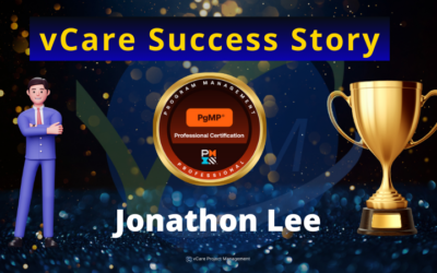 Celebrating Jonathon Lee’s PgMP Certification Success | vCare Project Management | Program Management Professional