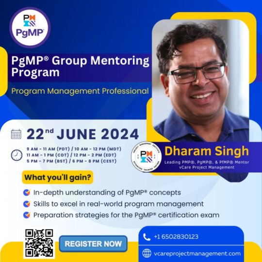 PgMP Certification Online Group Mentoring β Expert-led training for program management professionals to achieve certification success.