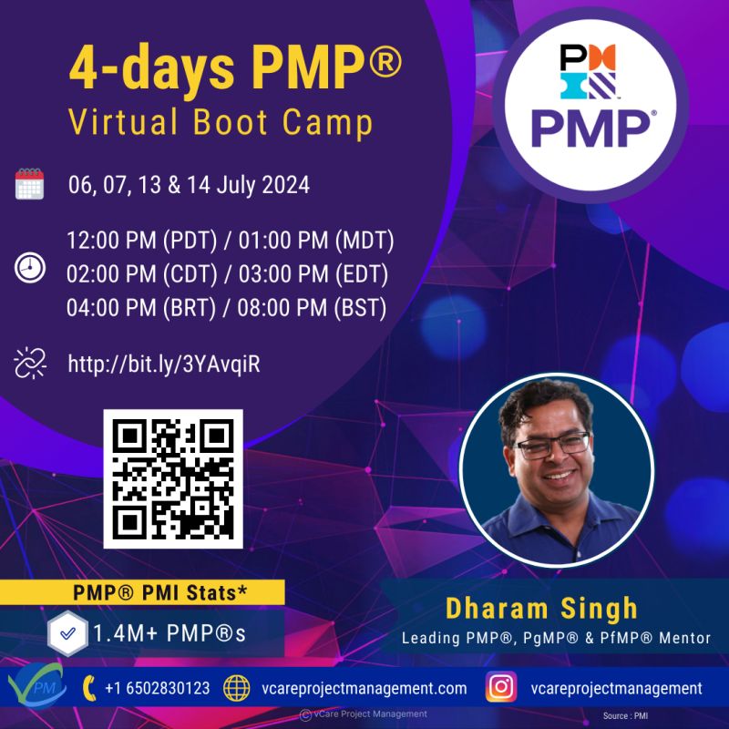 PMP Certification Online Boot Camp – Intensive 4-day training program to master project management and ace the PMP exam.