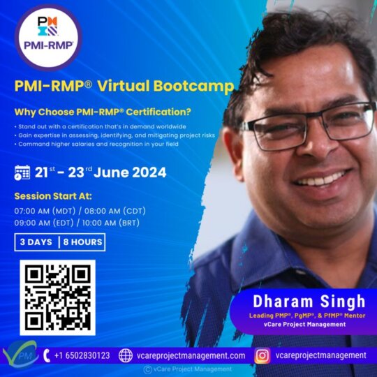 PMI-RMP Risk Management Certification Training β Comprehensive online bootcamp to master risk management and achieve certification.