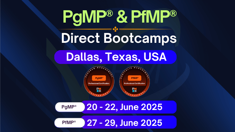 June 2025 PMI Certification Bootcamps in Dallas – PgMP and PfMP Training with Dharam Singh